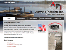 Tablet Screenshot of acrytekplastics.com